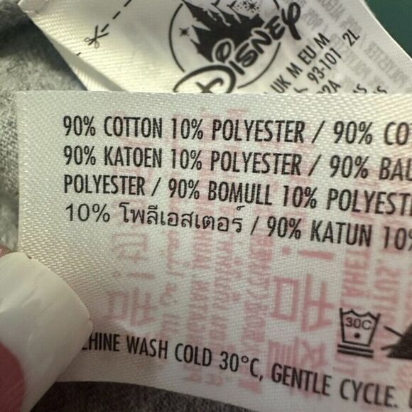 Disney I Love Pluto Short Sleeve Tee Shirt Woman's M Gray Cotton Casual Mickey - Picture 4 of 5